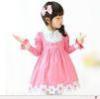 Lovely Girls Dress / Dresses , Pink Cotton Childrens Clothes Long Sleeve