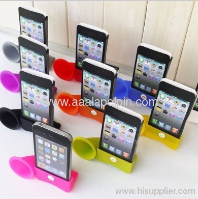 Horn Stand Amplifier Speaker case for iPhone 4 4G 4S