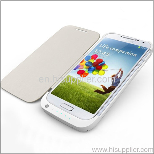 For Samsung Galaxy S4 i9500 battery case,power bank leather case