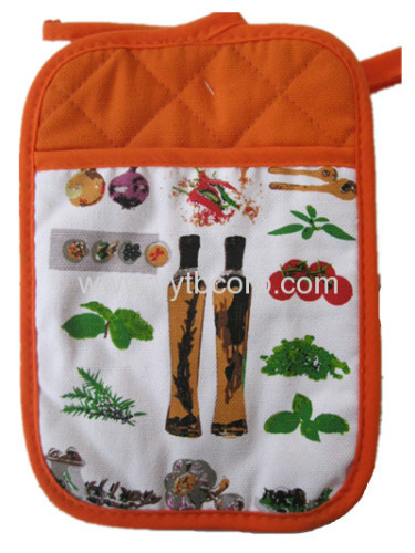 fruits printed Microwave Oven Heat Insulation Glove & Coaster set 