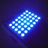 Ultra Bright Blue 2.1&quot; 5mm 5 x 7 Dot Matrix LED Display for moving signs, traffic message boards,38.1 x 53.34 x 8.4 mm