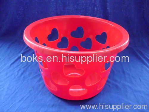 Plastic heart shaped Valentine Baskets