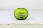 Green Hamburger Portable Speakers For Cell Phones / DC 5V Rechargeable Speakers For 3.5mm Socket