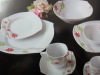 S Shape 20PC Dinner Set Flower, porcelain tableware