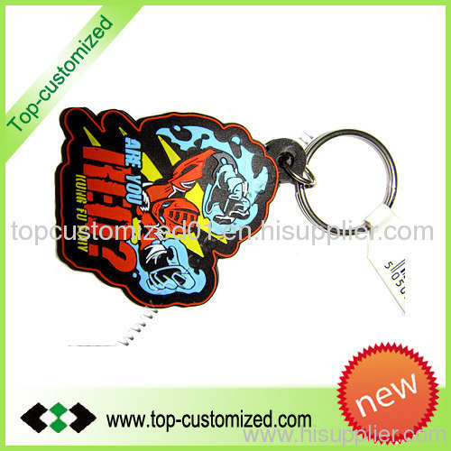 Rubber Pvc key chain keyring keychain