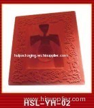 embossing silk vaccum form tray for glass bottle