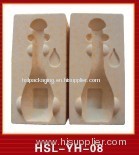 plastic wine bottle tray box container flocking blister package