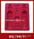 Redvacuum forming blister tray for wine