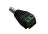 Male DC CCTV Power Connector , 2.1mm Male Power Plug