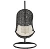 Rattan Outdoor Wicker Patio Swing Chair Set