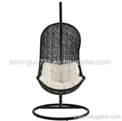 Rattan Outdoor Wicker Patio Swing Chair Set