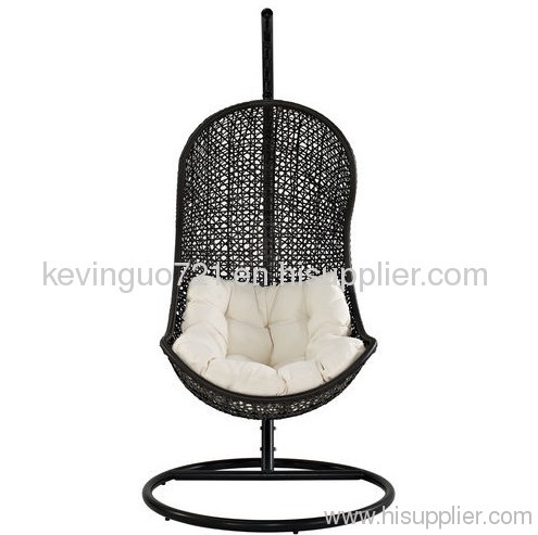 Rattan Outdoor Wicker Patio Swing Chair Set