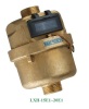 Brass rotary piston water meter