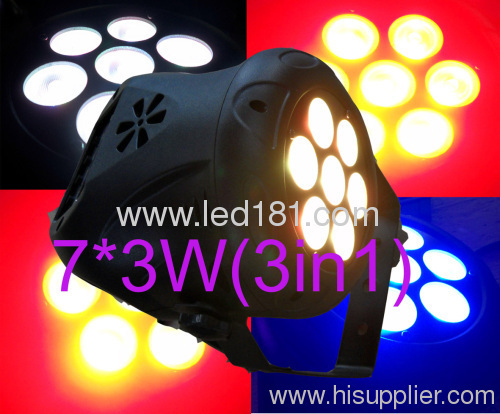 7*3w cheap RGB led par 64 light