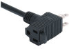 3prong piggback plug with cord for America