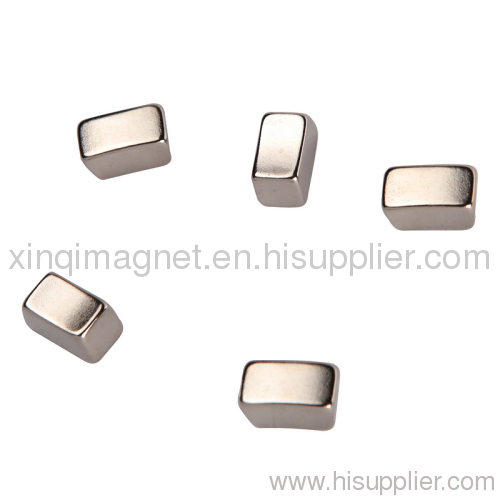 Neodymium Iron Boron Magnet small block with one arc