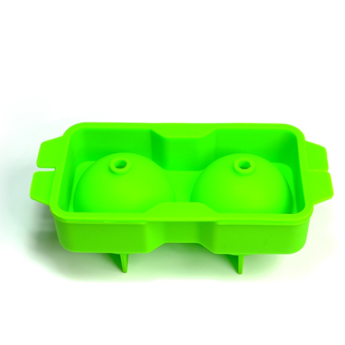 LFGB &FDA 2.4inch of each Ice ball in doublel mold in Green