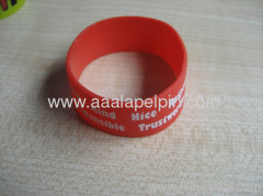 fashion imprinted silicone wristbands