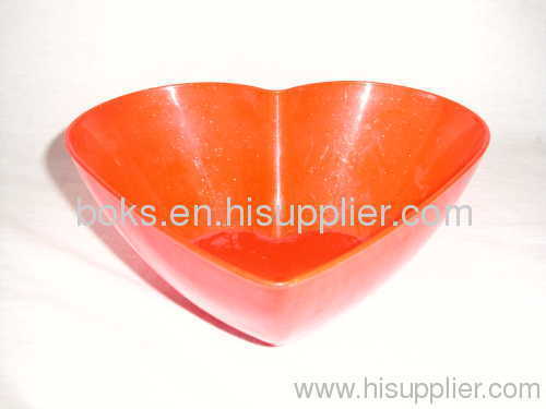 Valentine Plastic Heart Shaped Salad Bowls