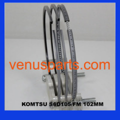 Komatsu engine piston ring S6D105(6137-31-2040)