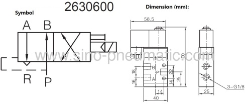 DC24V 2630600 2630700 Herion 4/2 way solenoid valve