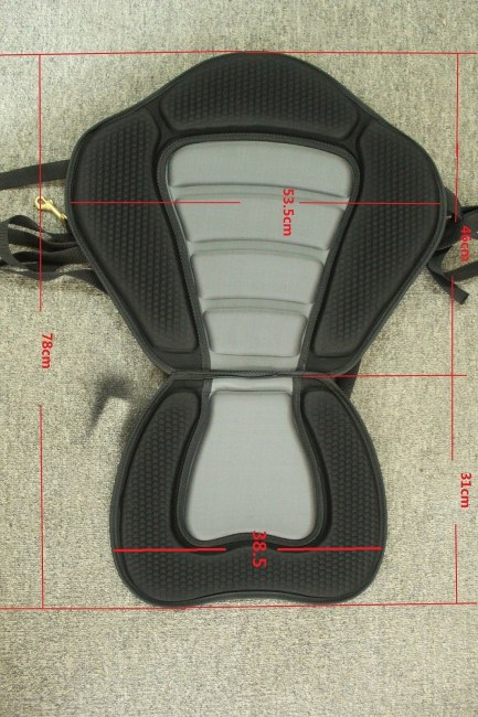 comfort deluxe backseat on the kayak high quality themally moldedfoam seat