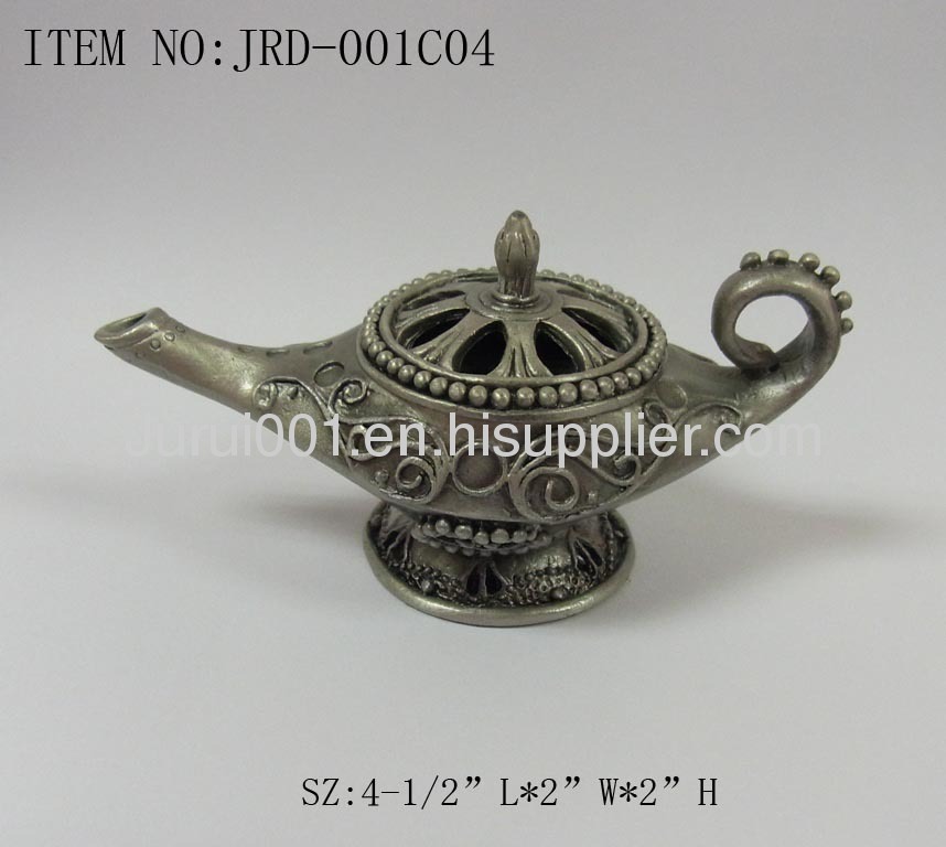 Metal incense cone burner