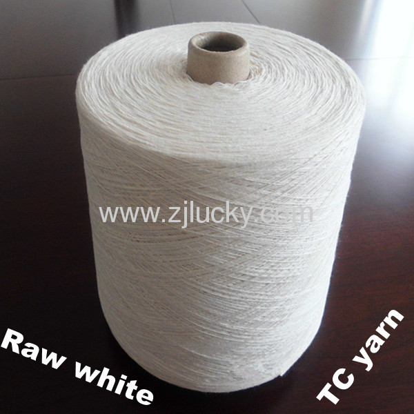 Ecru recycled Cotton Yarn-conical