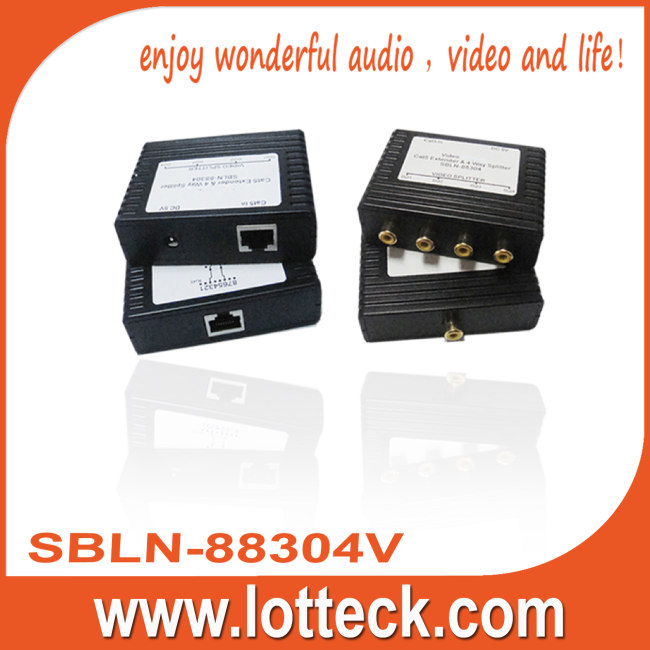 1×4 Video extender over lan cable cat5/5e/6