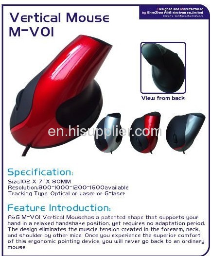 newest ergonomic design vertical mouse for Pc/laptop/desktop