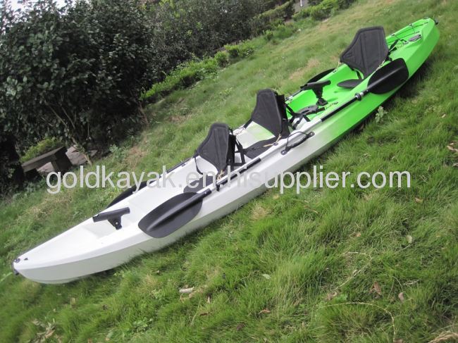 trio seater sit on top kayak/ family kayak/ three person sit on top kayak/ family fishing kayak