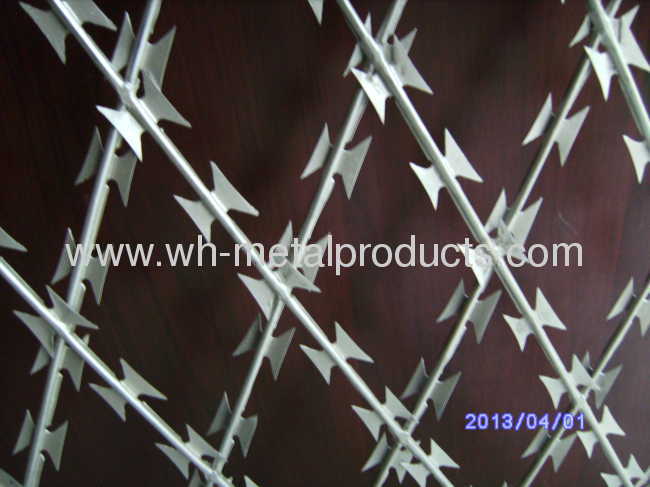 welded razor wire blade mesh