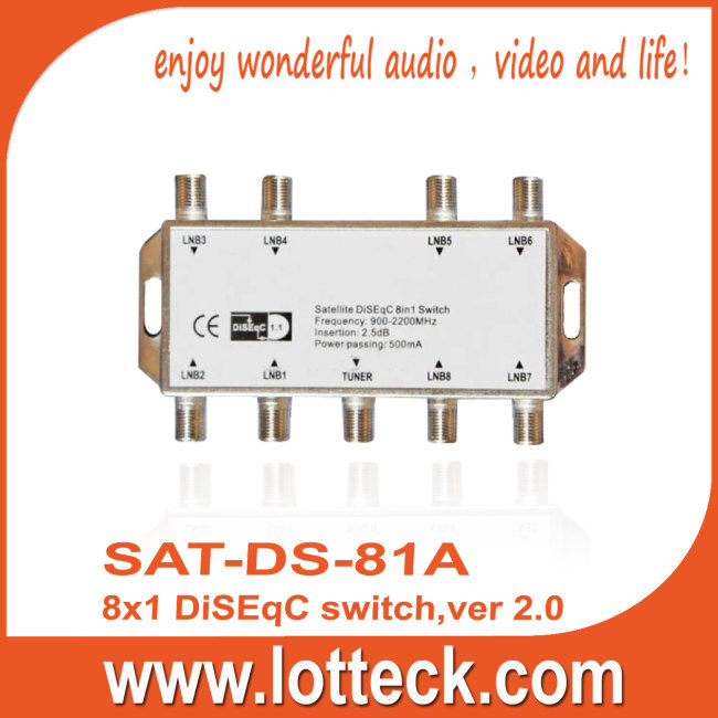 Satellite Diseqc 8 in 1 Switch 