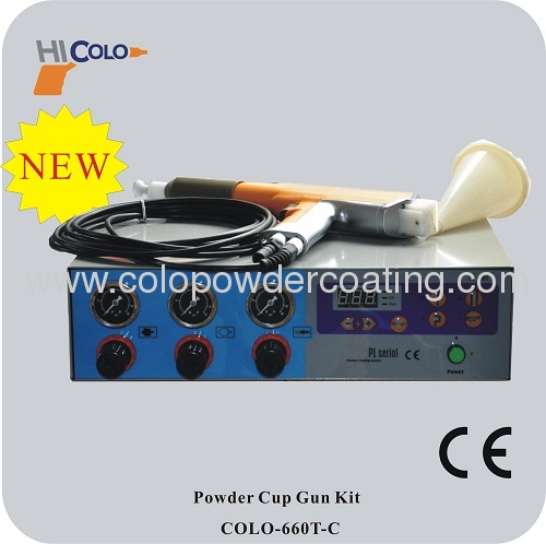 Portable Intelligent with 120gram cup for testing and laboratory use Manual Powder Coating Machine COLO-660T-C