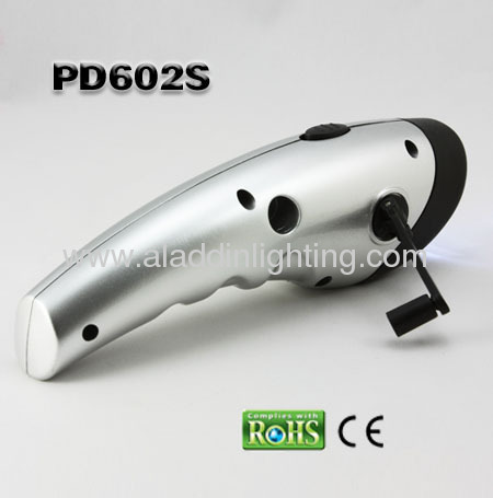 novel solar powered dynamo LED Torch