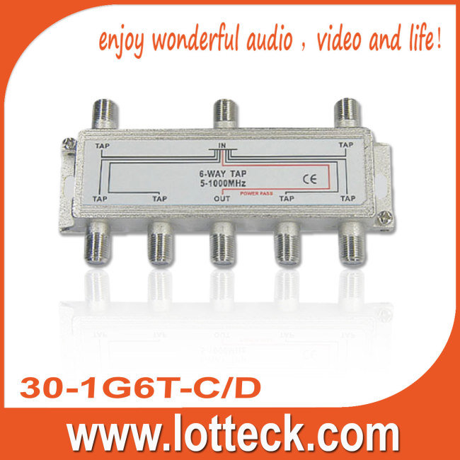 LOTTECK30-1G6T-N/B 6-way tap