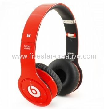 Monster SOLO HD Headphone with microphone and control talk red