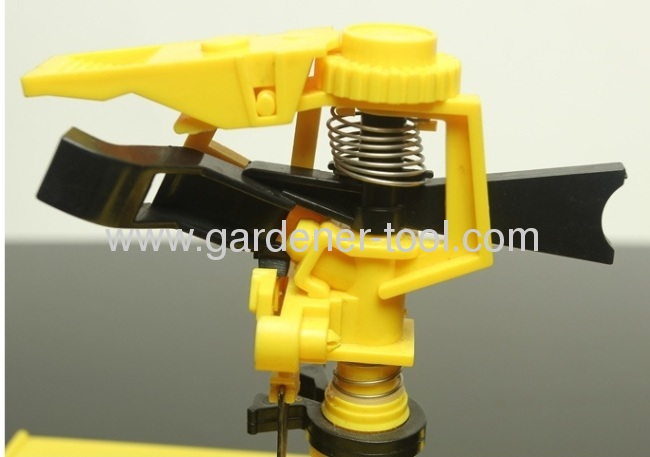 Plastic Water Impulse Sprinnkler With Plastic H form Base