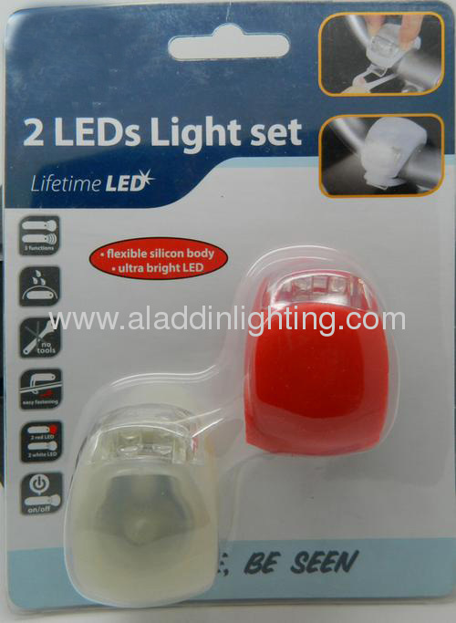 Cheapest silicon LED bike light set