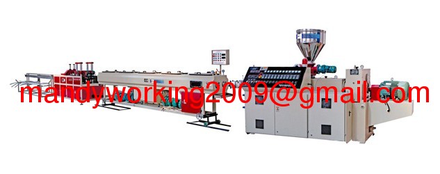 PVC double pipe extruding line 