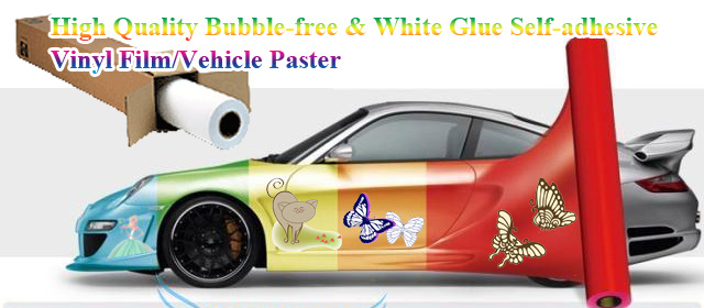 High Quality Bubble-free White Glue Self-adhesive Vinyl Film/Vehicle Wrap