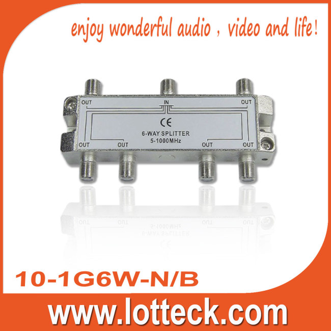 9.5-12dB Insertion Loss 6-WAY SPLITTER 