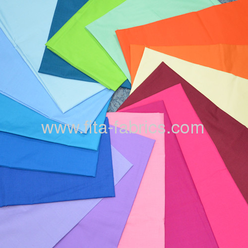 polyester/cotton dyed fabric with green dye