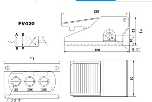 pneumatic foot valve air foot valvemechanical valve solendoid valve air control elementSMC FV320 420 