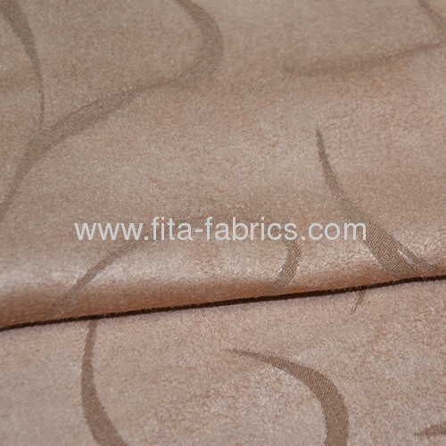 Jacquard Faux Suede Fabric For Sofa or Shoes 