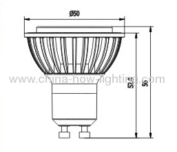 Erp1194 LED GU10 Bulb with 5630SMD Epistar