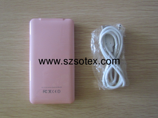 3600mAh portable power bank for mobile phone and devices