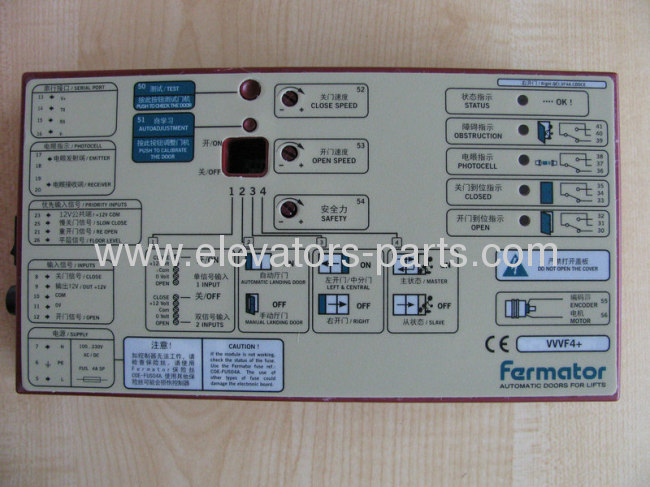 Schindler Elevator Fermator Door Motor Inverter