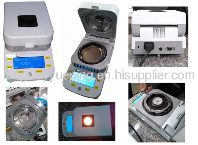 DSH-50 series LCD screen halogen infrared ray fast digital moisture instrument moisture balance