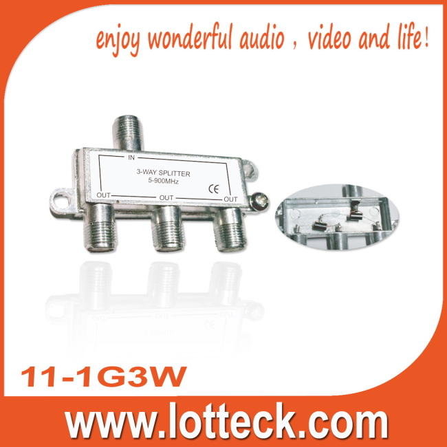 CE Certifcated 5-900MHZ 3-WAY SPLITTER